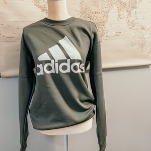 Green/Beige Adidas Crewneck ActiveWear LongSleeve